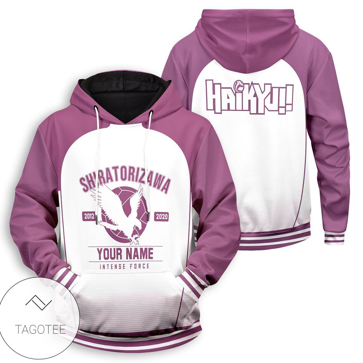 New Personalized Shiratorizawa Intense Force Pullover Hoodie- Tagotee New Personalized Shiratorizawa Intense Force Pullover Hoodie- Tagotee