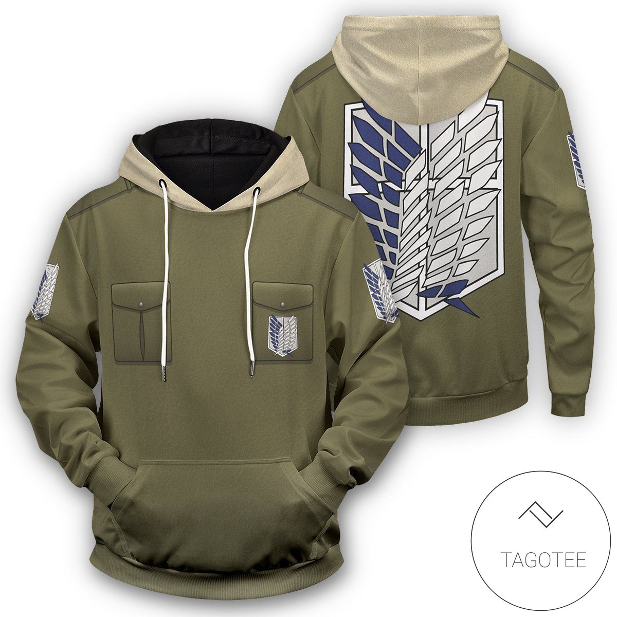 New Survey Corps Uniform Pullover Hoodie New Survey Corps Uniform Pullover Hoodie