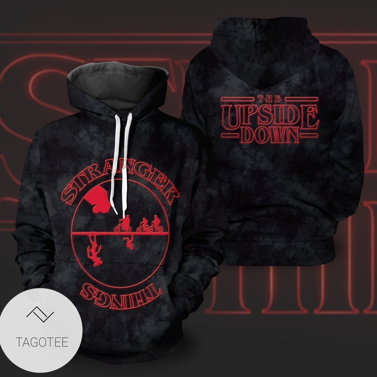New The Upside Down Pullover Hoodie- Tagotee New The Upside Down Pullover Hoodie- Tagotee