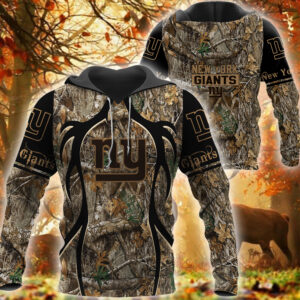 New York Giants Nfl Camo 3D Shirt
