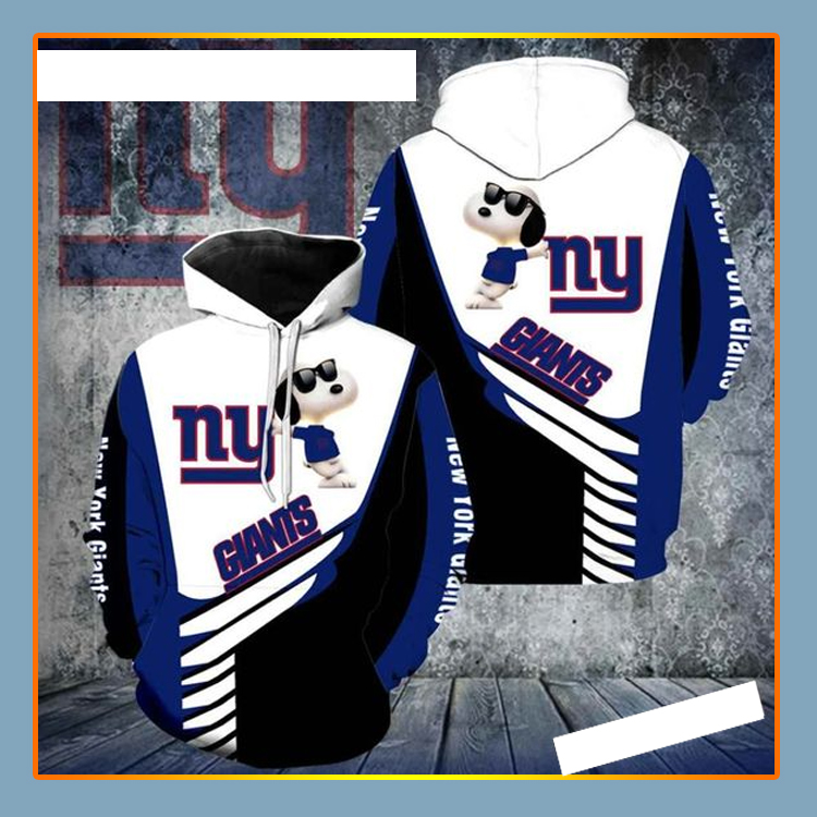 New York Giants Snoopy 3D Hoodie New York Giants Snoopy 3D Hoodie