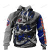 New York Islanders Skull Personalized Custom 3D Hoodie