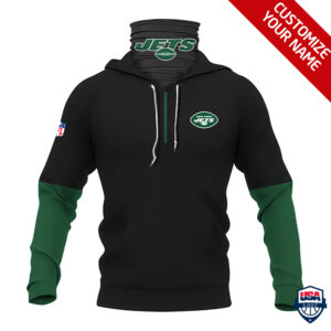 New York Jets Ver 01 Personalized 3D Mask Hoodie