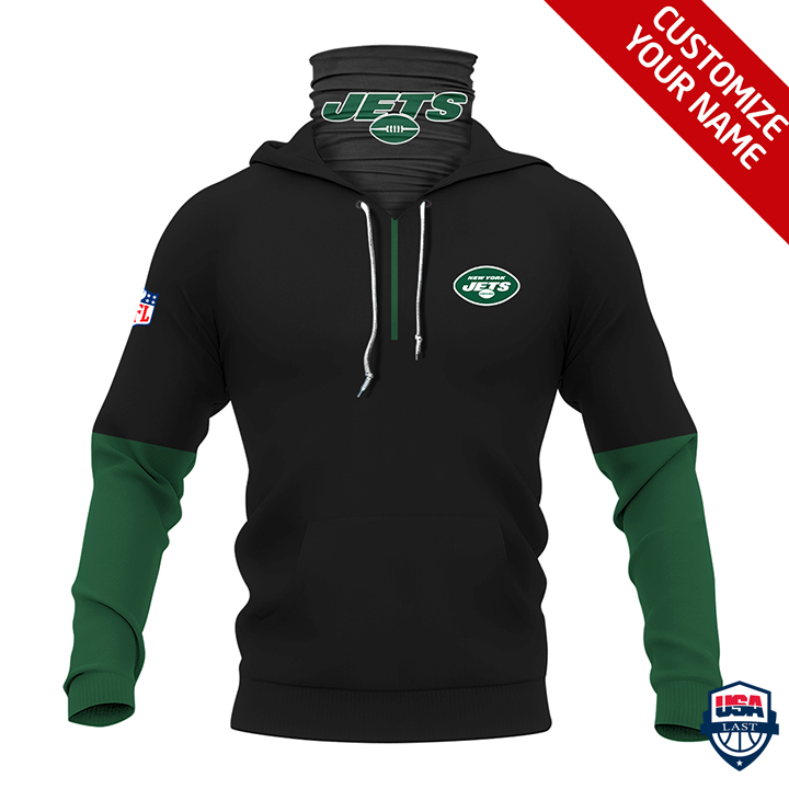 New York Jets Ver 01 Personalized 3D Mask Hoodie New York Jets Ver 01 Personalized 3D Mask Hoodie