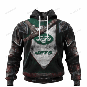 New York Jets Warrior Customized Hoodie Jersey