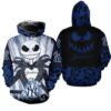 New York Yankees Jack Skellington Halloween 3D Hoodie