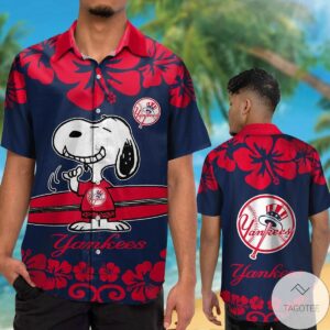 New York Yankees Snoopy Hawaiian Shirt