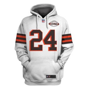 Nfl 1946 Nick Chubb Stats 3D Hoodie