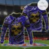 Nfl Baltimore Ravens 3D Hoodie Skull Lover- Tagotee