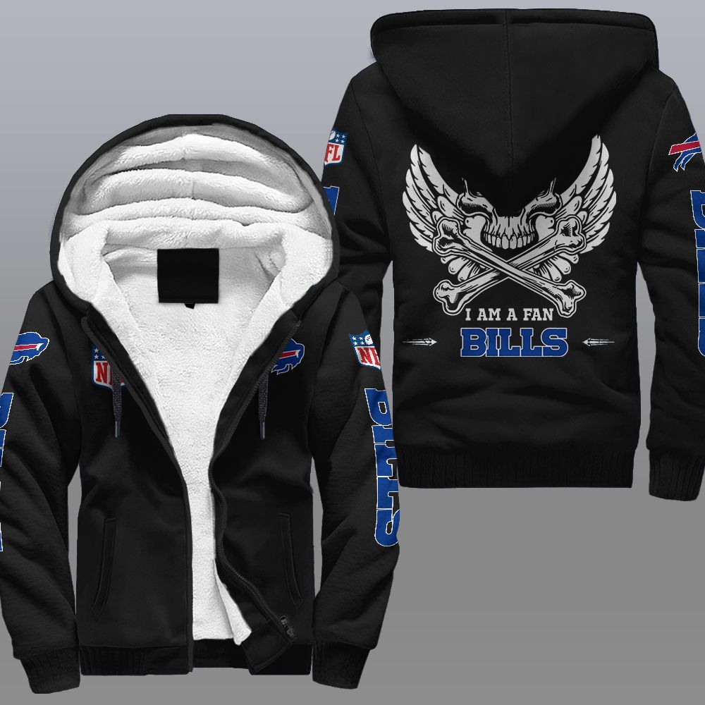 Nfl Buffalo Bills Wings Skull Fleece Hoodie Nfl Buffalo Bills Wings Skull Fleece Hoodie
