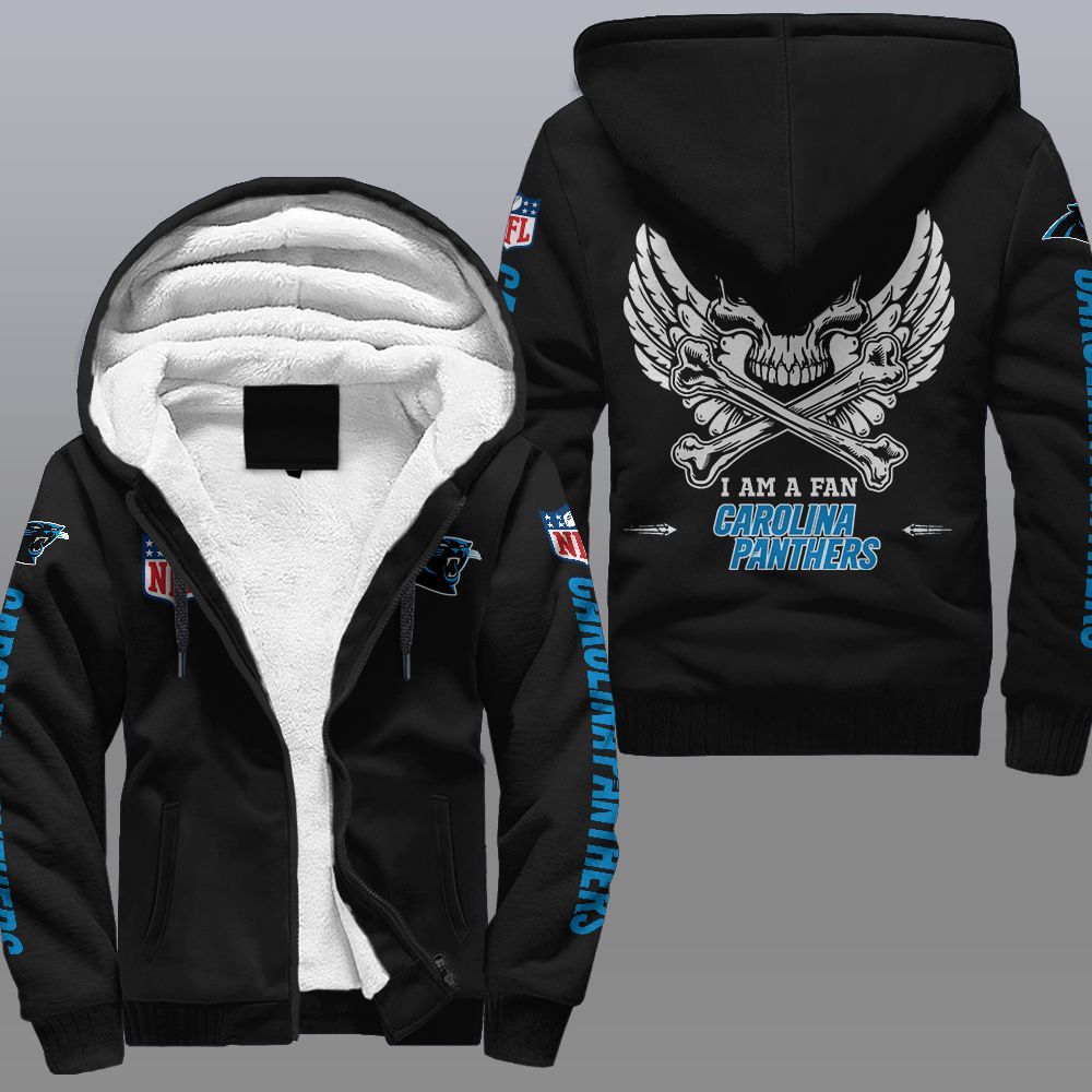 Nfl Carolina Panthers Wings Skull Fleece Hoodie Nfl Carolina Panthers Wings Skull Fleece Hoodie