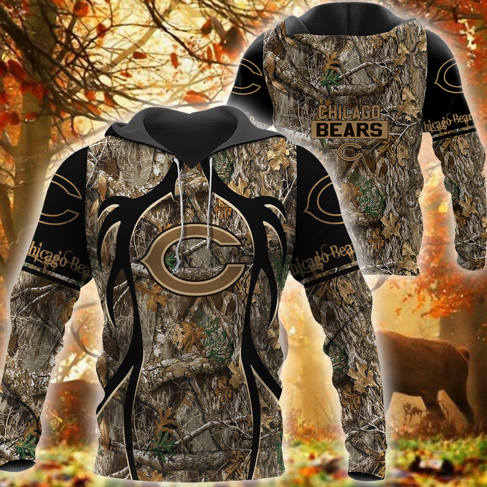 Nfl Chicago Bears Hunting 3D Shirt Nfl Chicago Bears Hunting 3D Shirt