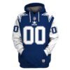 Nfl Dallas Cowboys Custom Name And Number 3D Hoodie