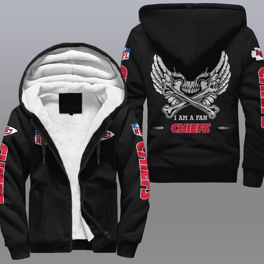 Nfl Kansas City Chiefs Wings Skull Fleece Hoodie Nfl Kansas City Chiefs Wings Skull Fleece Hoodie