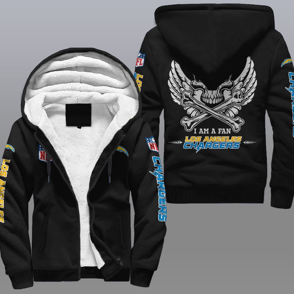 Nfl Los Angeles Chargers Wings Skull Fleece Hoodie Nfl Los Angeles Chargers Wings Skull Fleece Hoodie