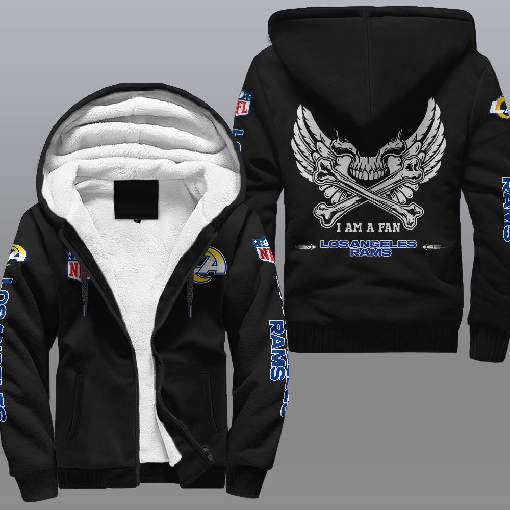Nfl Los Angeles Rams Wings Skull Fleece Hoodie Nfl Los Angeles Rams Wings Skull Fleece Hoodie