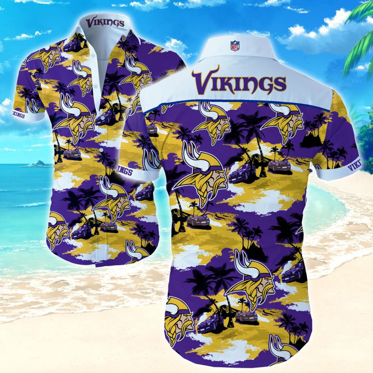Nfl Minnesota Vikings Hawaiian Shirt Summer Button Up Nfl Minnesota Vikings Hawaiian Shirt Summer Button Up