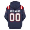 Nfl New England Patriots Custom Name And Number 3D Hoodie