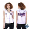 Nfl New York Gians Sleeveless Zip Hoodie