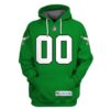 Nfl Philadelphia Eagles Custom Name And Number 3D Hoodie