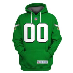 Nfl Philadelphia Eagles Custom Name And Number 3D Hoodie