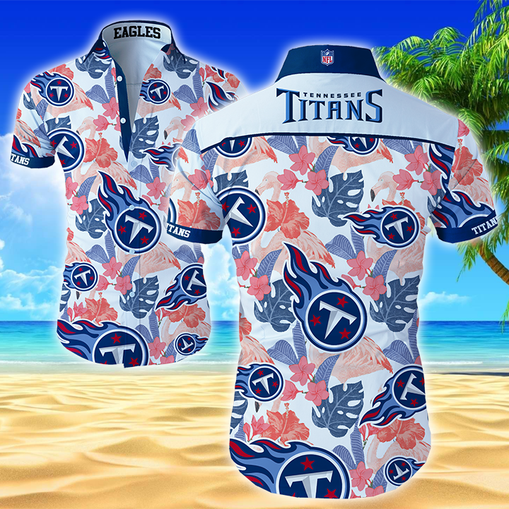 Nfl Tennessee Titans Hawaiian Shirt Summer Button Up Nfl Tennessee Titans Hawaiian Shirt Summer Button Up