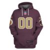Nfl Washington Redskins Custom Name And Number 3D Hoodie