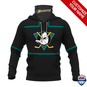 Nhl Anaheim Ducks Personalized 3D Mask Hoodie Ver 01