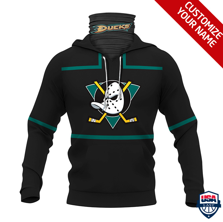Nhl Anaheim Ducks Personalized 3D Mask Hoodie Ver 01 Nhl Anaheim Ducks Personalized 3D Mask Hoodie Ver 01
