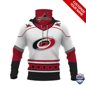 Nhl Carolina Hurricanes Personalized 3D Mask Hoodie Ver 01