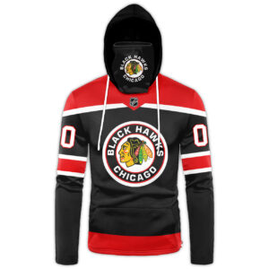 Nhl Chicago Blackhawks Personalized 3D Hoodie Mask