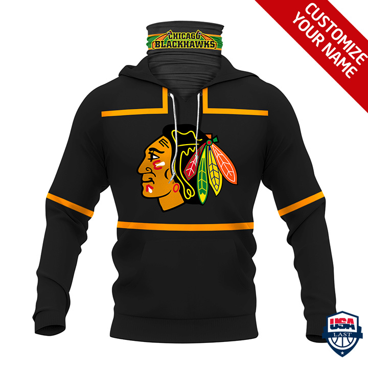 Nhl Chicago Blackhawks Personalized 3D Mask Hoodie Ver 01 Nhl Chicago Blackhawks Personalized 3D Mask Hoodie Ver 01