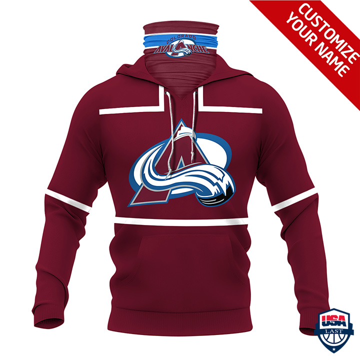 Nhl Colorado Avalanche Personalized 3D Mask Hoodie Ver 01 Nhl Colorado Avalanche Personalized 3D Mask Hoodie Ver 01