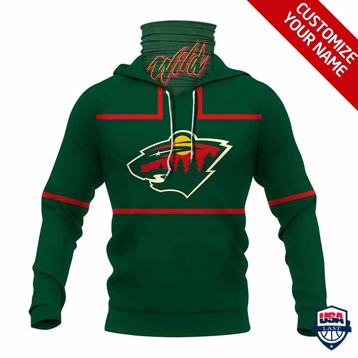 Nhl Minnesota Wild Personalized 3D Mask Hoodie Ver 01 Nhl Minnesota Wild Personalized 3D Mask Hoodie Ver 01
