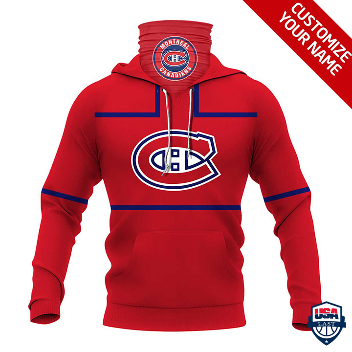 Nhl Montréal Canadiens Personalized 3D Mask Hoodie Ver 01 Nhl Montréal Canadiens Personalized 3D Mask Hoodie Ver 01