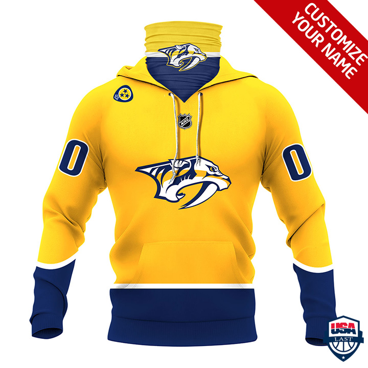 Nhl Nashville Predators Personalized 3D Mask Hoodie Ver 01 Nhl Nashville Predators Personalized 3D Mask Hoodie Ver 01