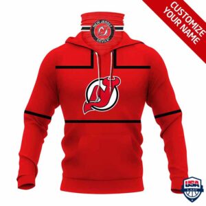 Nhl New Jersey Devils Personalized 3D Mask Hoodie Ver 01