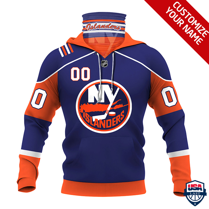 Nhl New York Islanders Personalized 3D Mask Hoodie Ver 01 Nhl New York Islanders Personalized 3D Mask Hoodie Ver 01