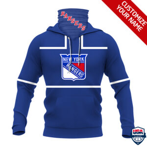 Nhl New York Rangers Personalized 3D Mask Hoodie Ver 01