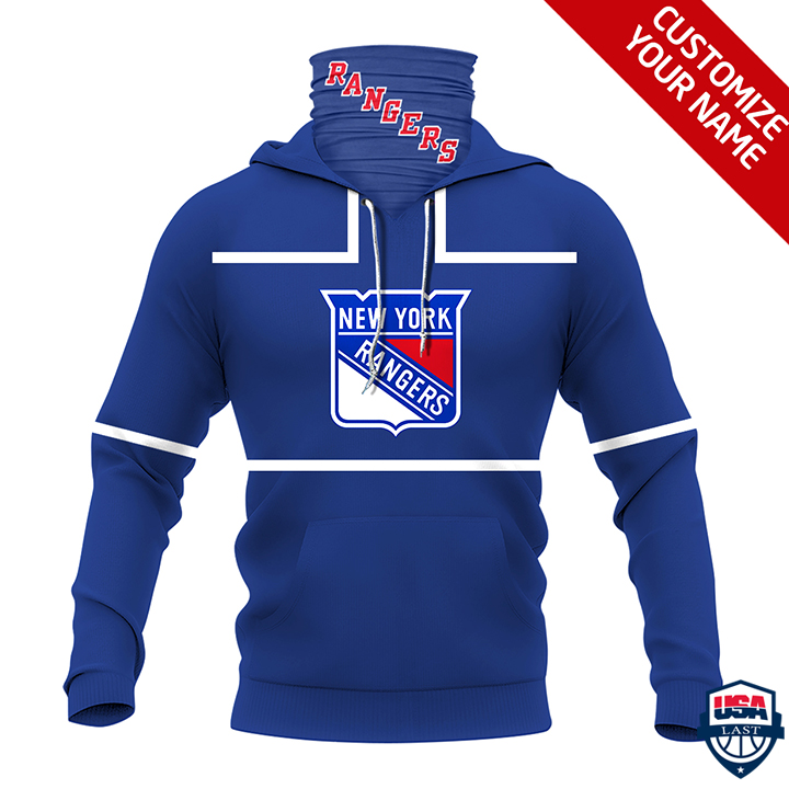 Nhl New York Rangers Personalized 3D Mask Hoodie Ver 01 Nhl New York Rangers Personalized 3D Mask Hoodie Ver 01