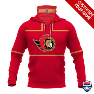 Nhl Ottawa Senators Personalized 3D Mask Hoodie Ver 01