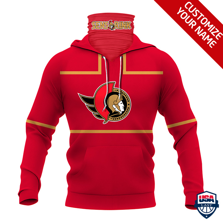 Nhl Ottawa Senators Personalized 3D Mask Hoodie Ver 01 Nhl Ottawa Senators Personalized 3D Mask Hoodie Ver 01