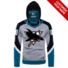 Nhl San Jose Sharks Personalized 3D Hoodie Mask