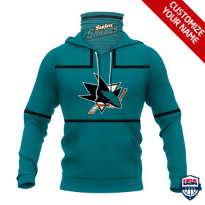 Nhl San Jose Sharks Personalized 3D Mask Hoodie Ver 01