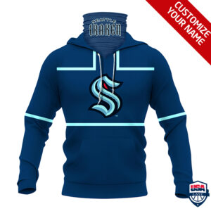 Nhl Seattle Kraken Personalized 3D Mask Hoodie Ver 01