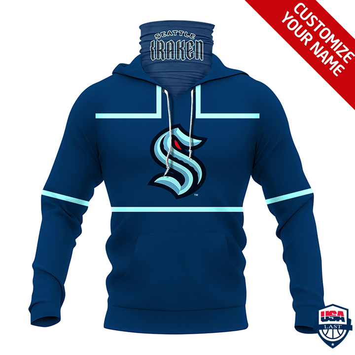 Nhl Seattle Kraken Personalized 3D Mask Hoodie Ver 01 Nhl Seattle Kraken Personalized 3D Mask Hoodie Ver 01