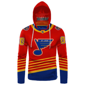 Nhl St. Louis Blues Personalized 3D Hoodie Mask
