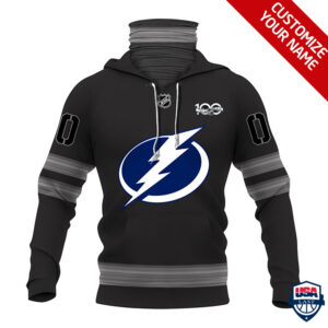 Nhl Tampa Bay Lightning Personalized 3D Mask Hoodie Ver 01