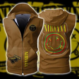 Nirvana Sleeveless Vest Zip Hoodie