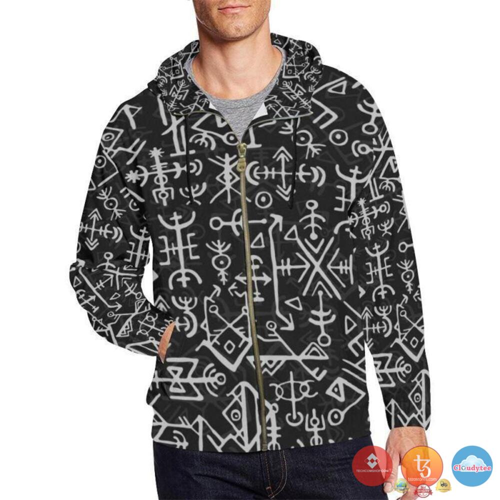 Nordic Futhark 3D Hoodie Nordic Futhark 3D Hoodie